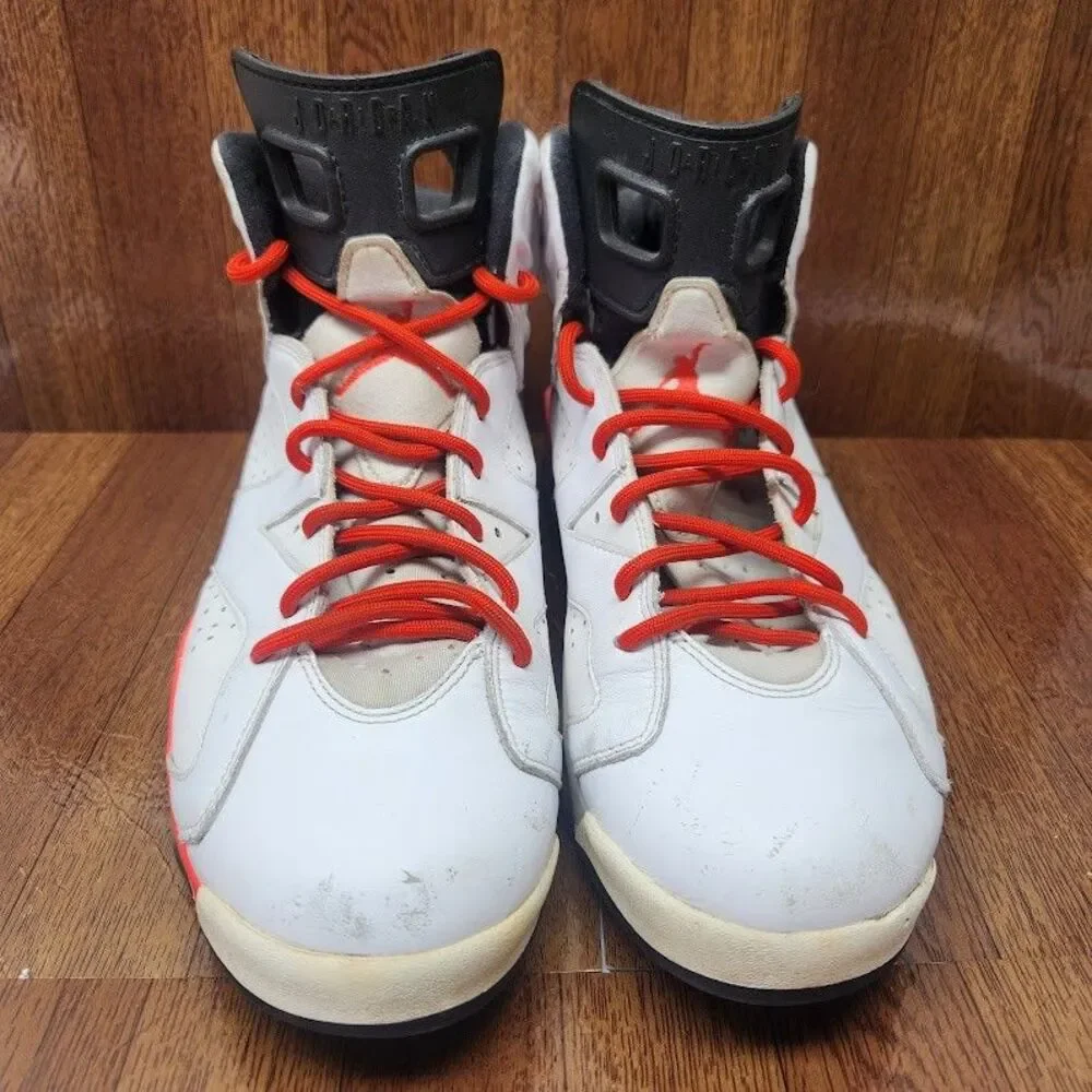 Air Jordan Retro High Top Sneakers Men’s Size 12 White Infrared 2013 Release